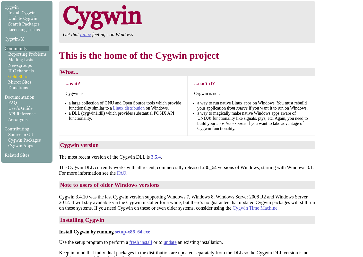 cygwin